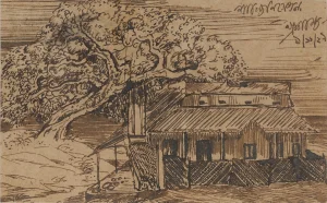 Old ashram campas,santiniketan ,1929