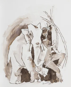 Untitled (Lady & Elephant), 2009